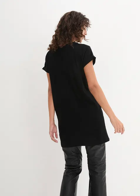 T-shirt long et boxy à manches courtes, bonprix