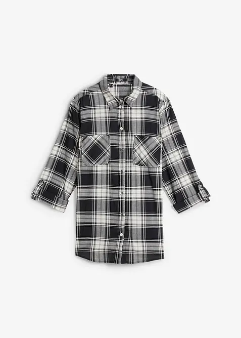 Chemisier &agrave; carreaux 100% coton, bonprix