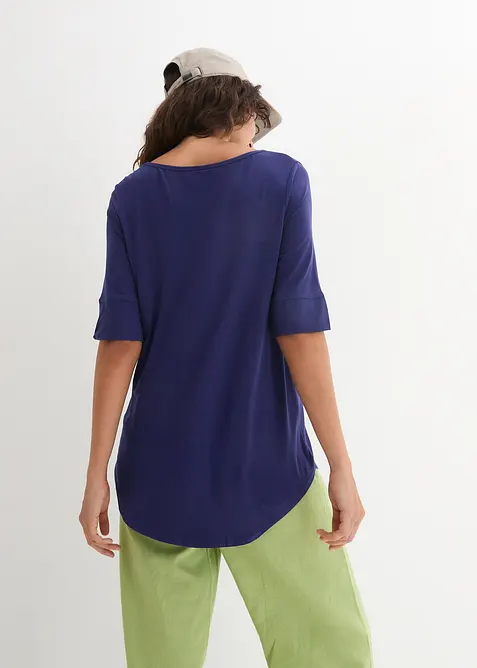 T-shirt long et doux en viscose, bonprix