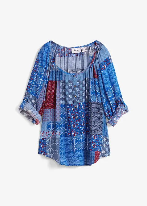 Blouse manches longues effet froissé, bonprix