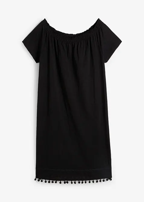 Robe à col Bardot en jersey 100% coton, bonprix