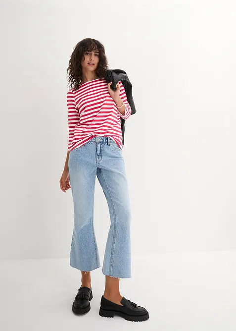 T-shirt &agrave; encolure bateau, bonprix