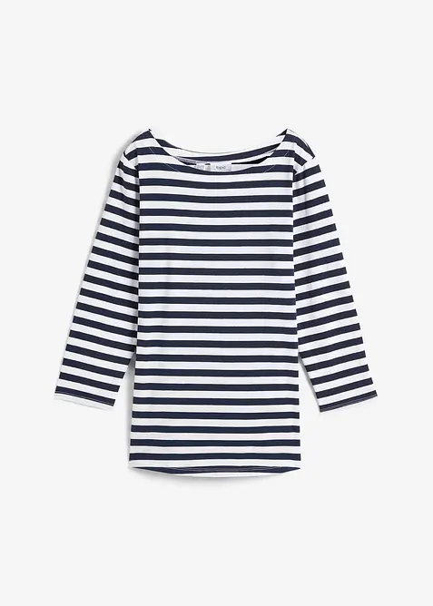 T-shirt à encolure bateau, bonprix