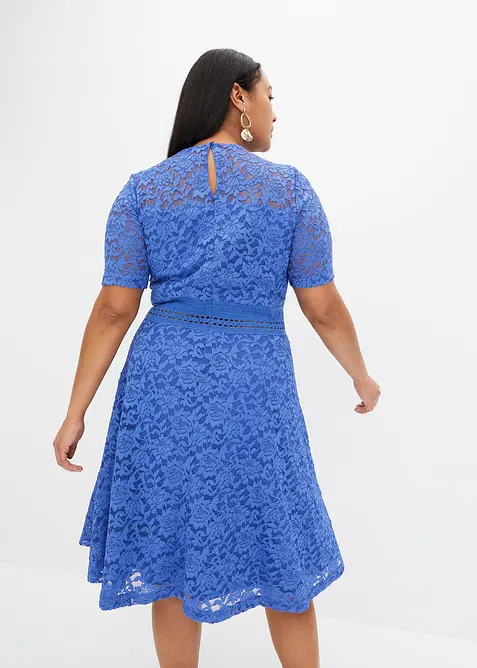 Robe en dentelle avec empi&egrave;cement crochet, bonprix