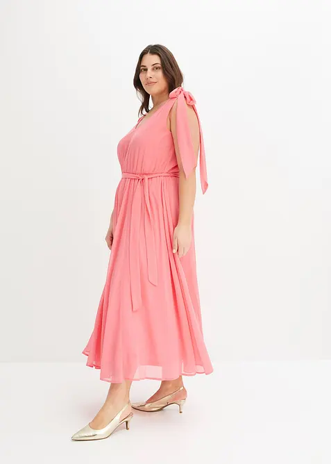 Robe en mousseline nouée sur les épaules, bonprix