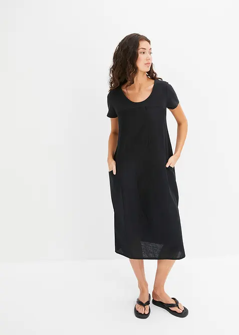 Robe légère en lin mélangé, bonprix