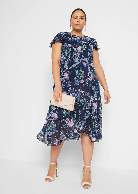 Robe en crêpe, bonprix