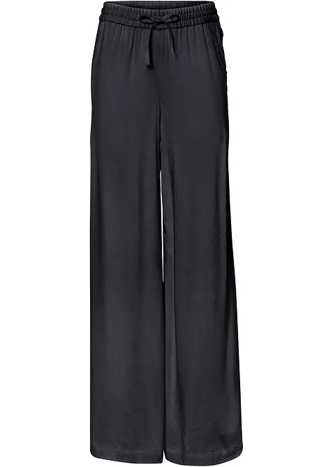 Pantalon fluide en viscose légèrement brillante, bonprix