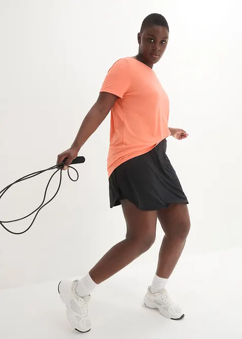 T-shirt long de sport avec décolleté dos, bonprix