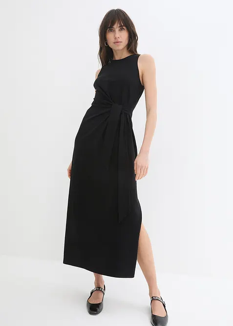 Robe longue à nouer sur le côté, bonprix