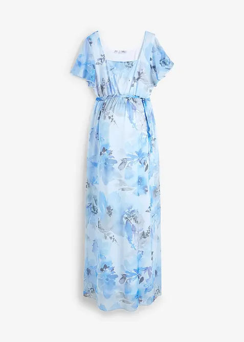 Robe longue de grossesse en mesh délicat, bonprix