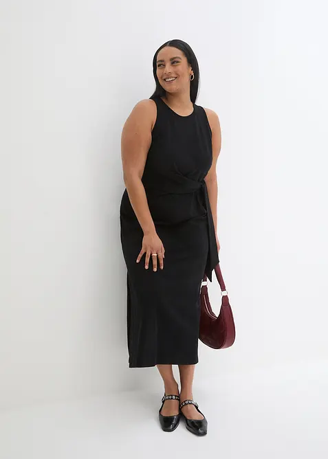 Robe longue à nouer sur le côté, bonprix