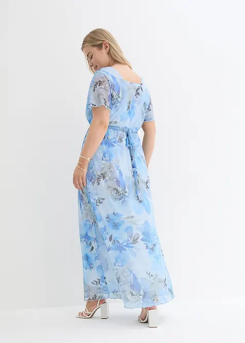 Robe longue de grossesse en mesh délicat, bonprix