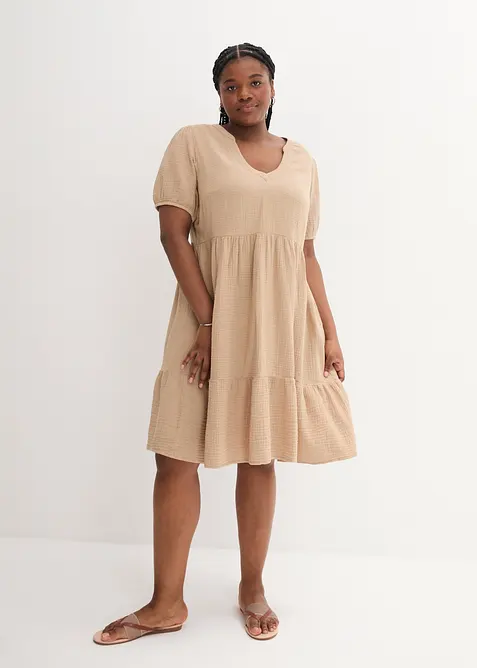 Robe oversize en gaze de coton, bonprix