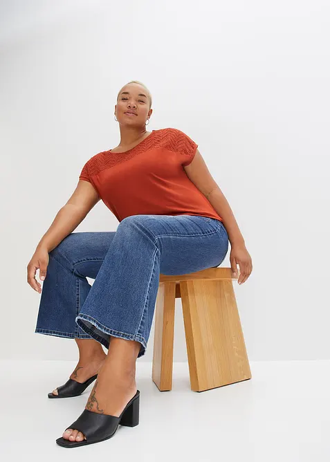 T-shirt en viscose douce, bonprix