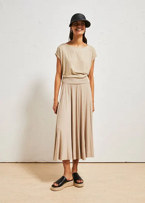 Jupe fluide en jersey viscose, bonprix