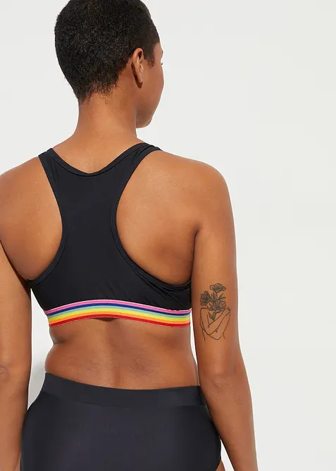 Haut de maillot brassière, maintien léger, bonprix