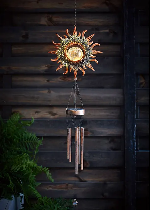 D&eacute;co solaire carillon avec boule en verre, bonprix