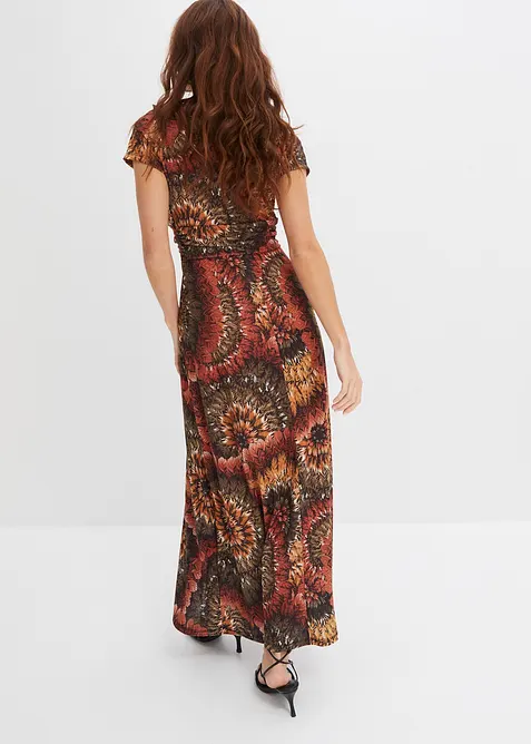 Robe longue en jersey imprim&eacute;, bonprix