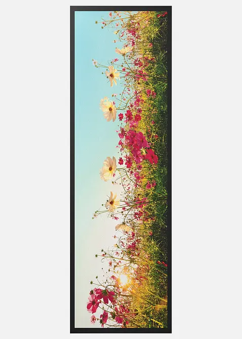 Paillasson lavable &agrave; motif pr&eacute; fleuri, bonprix