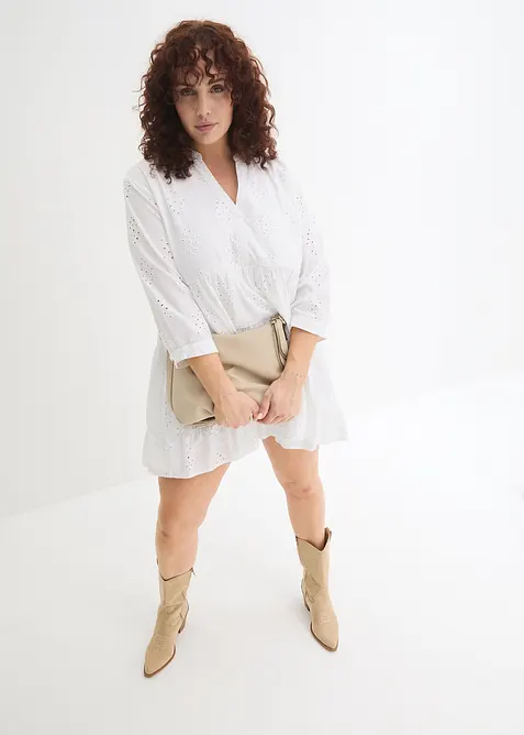 Robe-tunique en broderie anglaise, bonprix