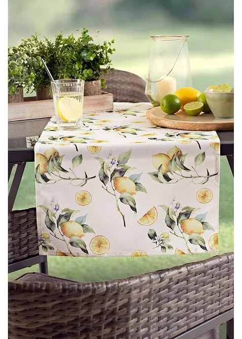 Chemin de table avec imprimé citrons, bonprix
