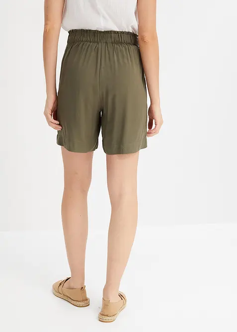 Short en viscose à taille élastiquée, bonprix
