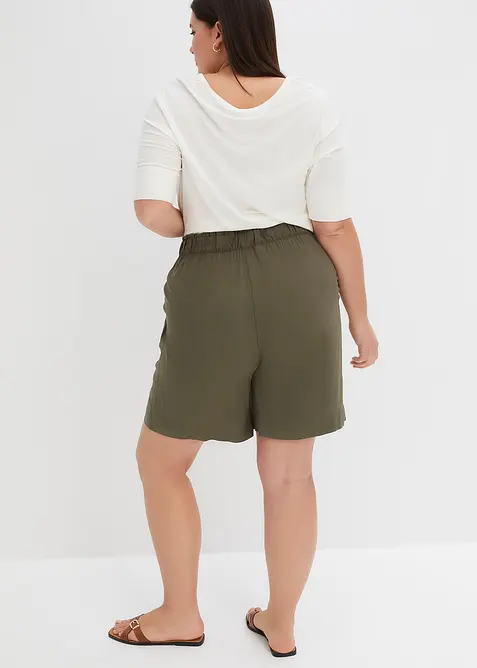 Short en viscose à taille élastiquée, bonprix
