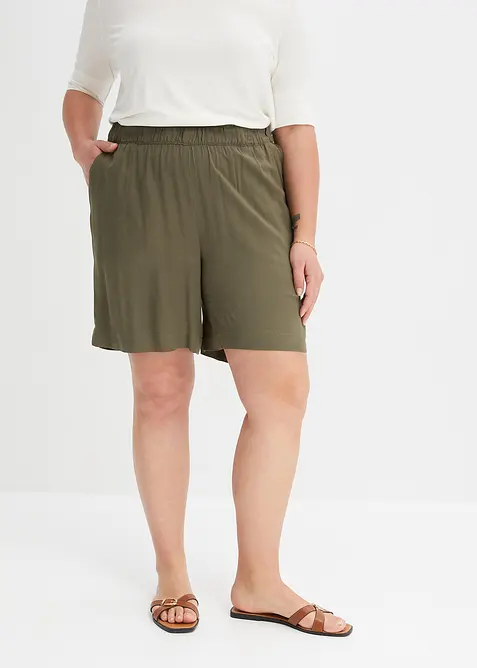 Short en viscose à taille élastiquée, bonprix