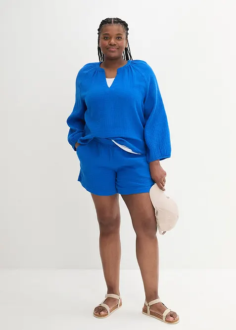 Short en gaze 100% coton, bonprix