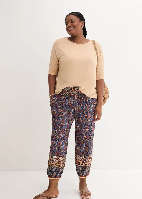 Pantalon jogger en viscose fluide, bonprix