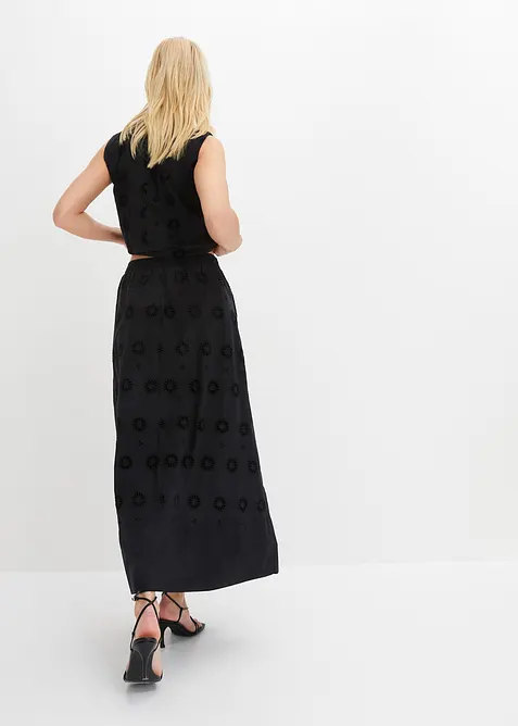 Jupe longue en coton, bonprix