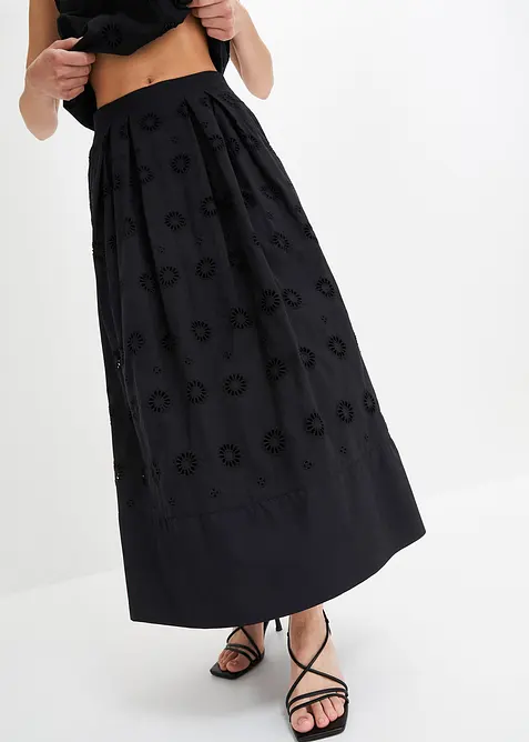 Jupe longue en coton, bonprix