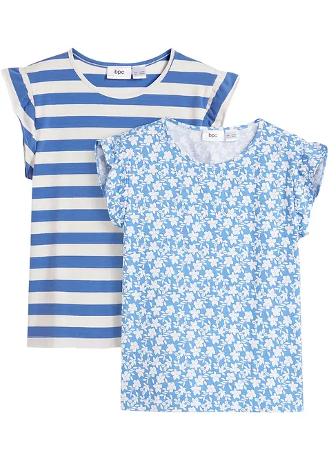 Lot de 2 T-shirts en jersey coton, bonprix