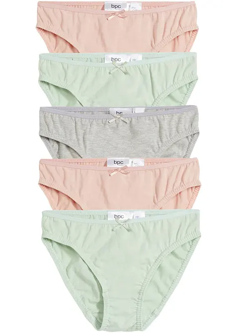 Lot de 5 slips coton, bonprix