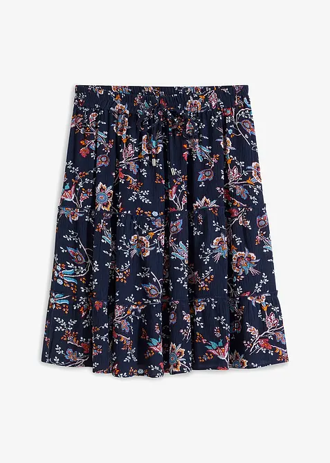 Mini-jupe en viscose fluide, bonprix