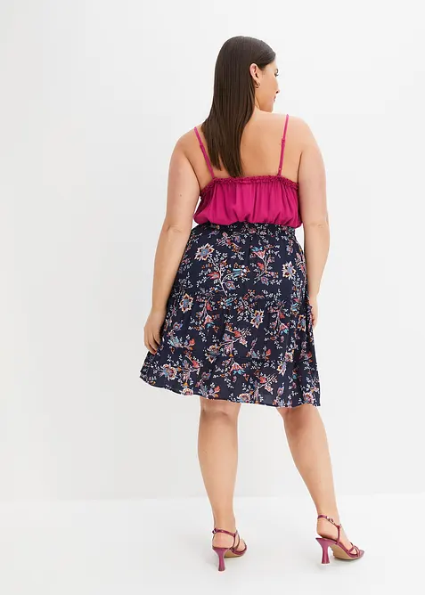 Mini-jupe en viscose fluide, bonprix