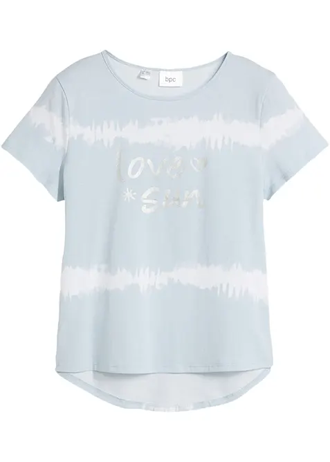 T-shirt 100% coton, plus long derrière, bonprix