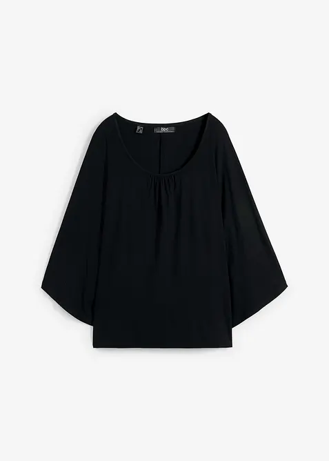 T-shirt en viscose &agrave; manches chauve-souris, bonprix