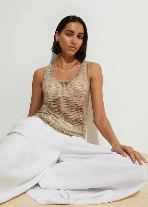 Top en maille de viscose mélangée, bonprix