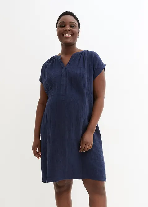 Robe de grossesse/d’allaitement en gaze de coton, bonprix
