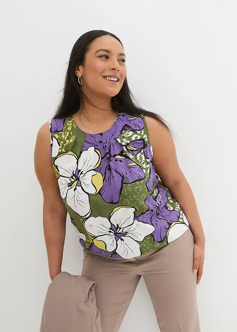 Blouse sans manches en viscose, bonprix