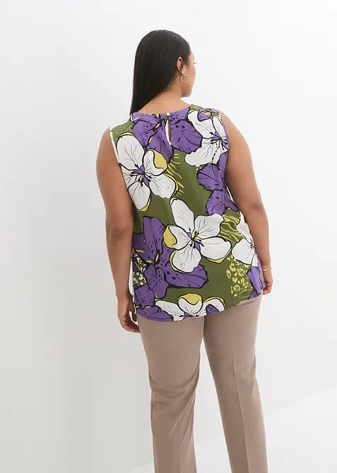 Blouse sans manches en viscose, bonprix