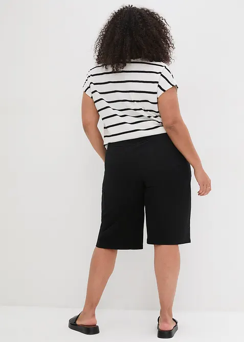 Bermuda en coton, longueur genou, détails utilitaires, bonprix