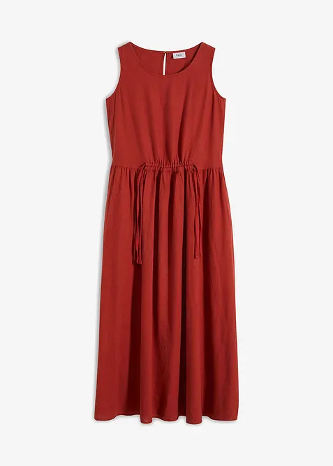 Robe longue en léger mélange de lin et viscose, bonprix
