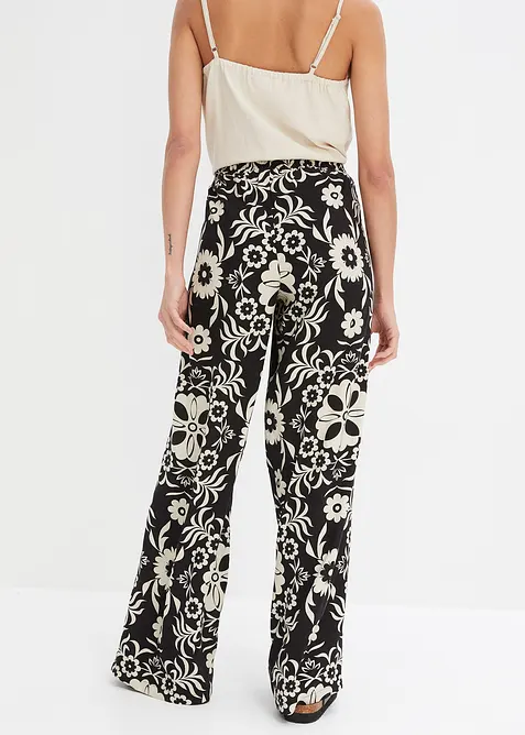 Pantalon large en viscose fluide, bonprix