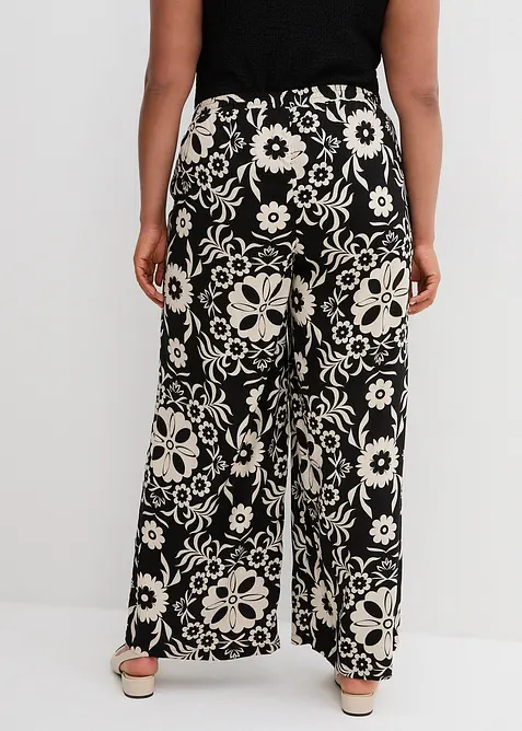 Pantalon large en viscose fluide, bonprix