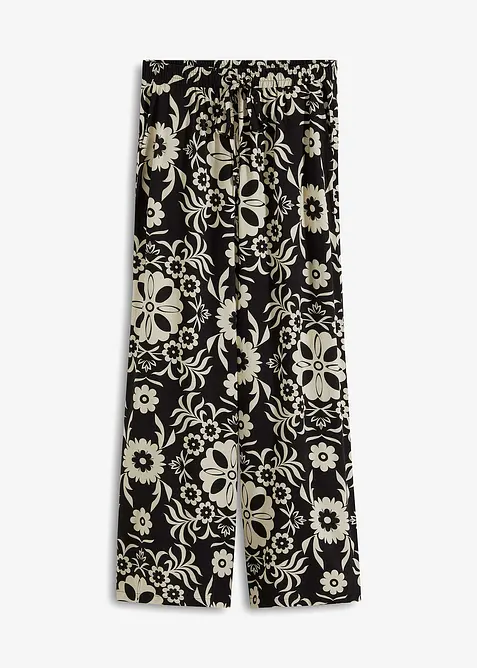 Pantalon large en viscose fluide, bonprix