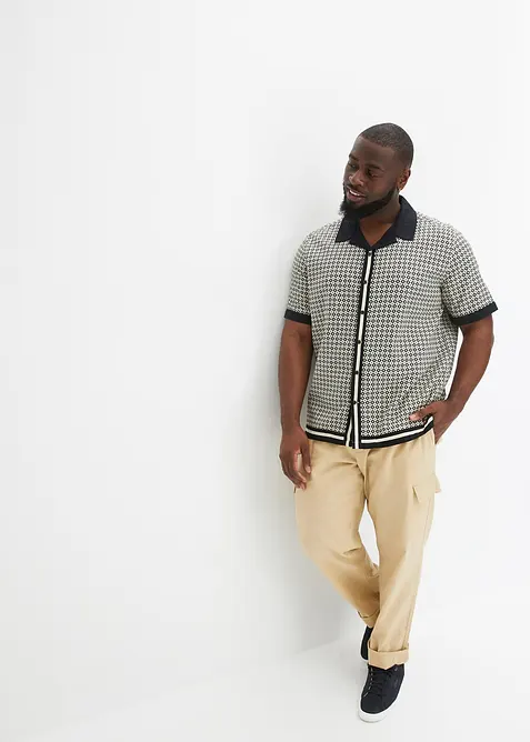 Chemise manches courtes en lin majoritaire, bonprix