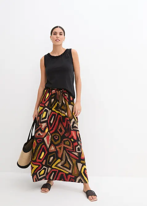 Jupe longue en viscose fluide, bonprix